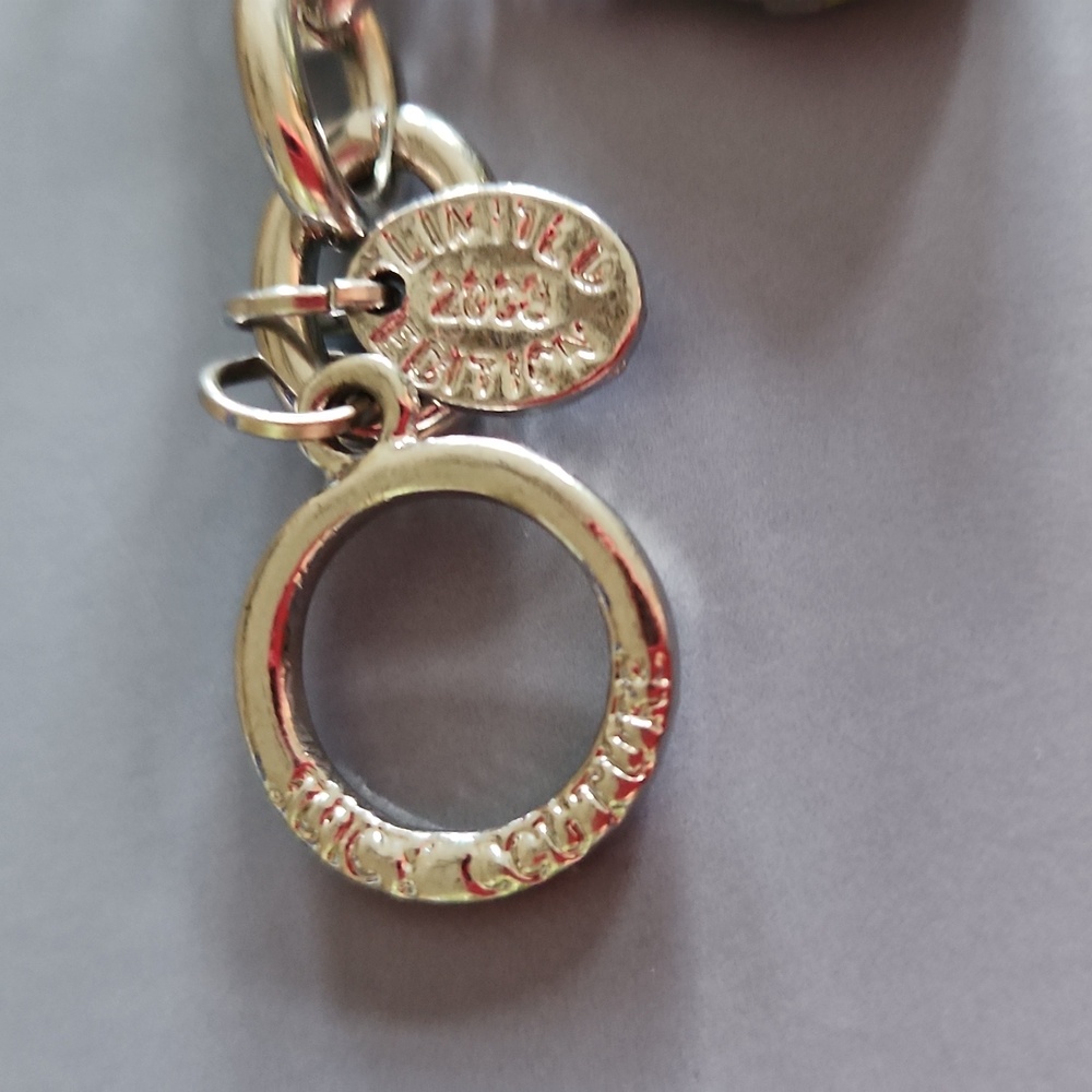 Juicy Couture Silver Tone 8 Charms Bracelet with Yellow and Pink Accents 2008 - Picture 17 of 17